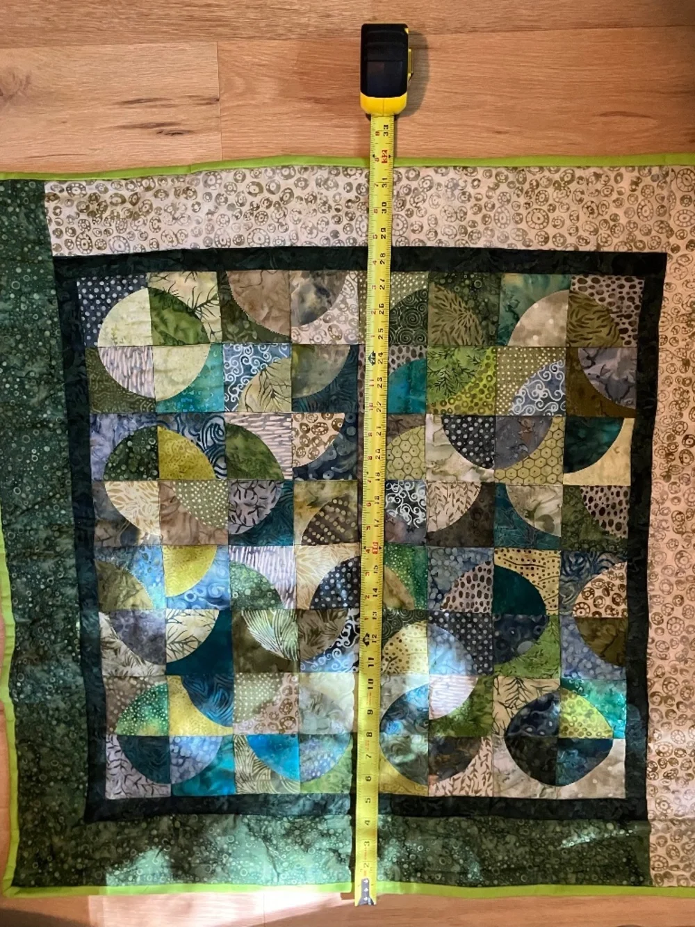 Signed Studio Art Quilt Wall Hanging 